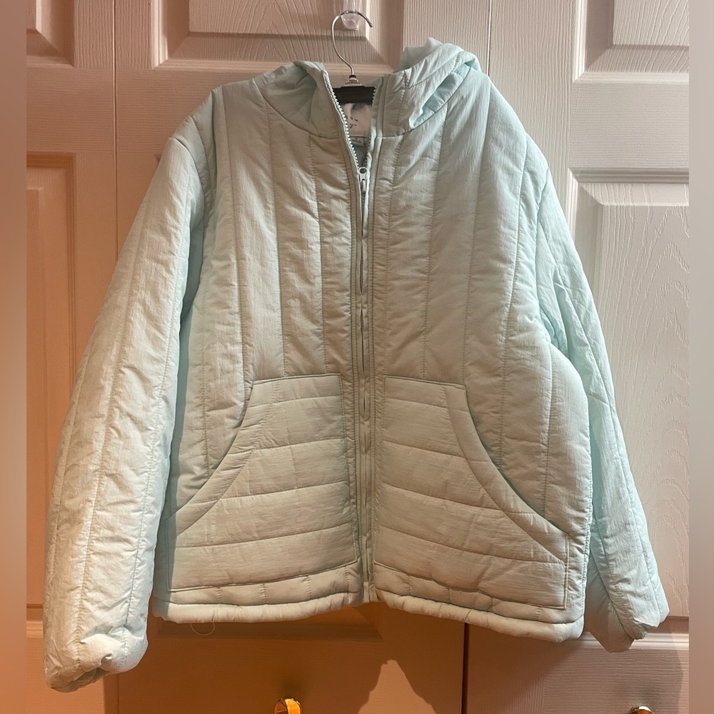 Winter Closet Clearance: A New Day Pale Green Puffer Jacket Size Small